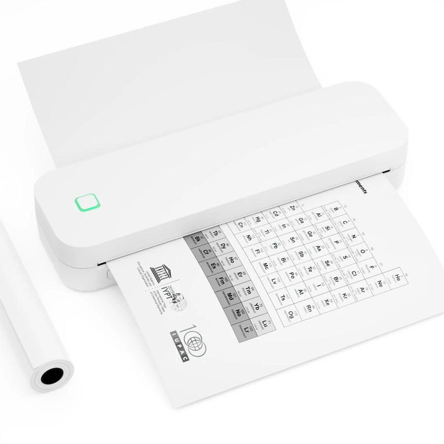 Portable Mini A4 Printer As Pencil Box Size for & USB Support 2600mAh Battery in Stock