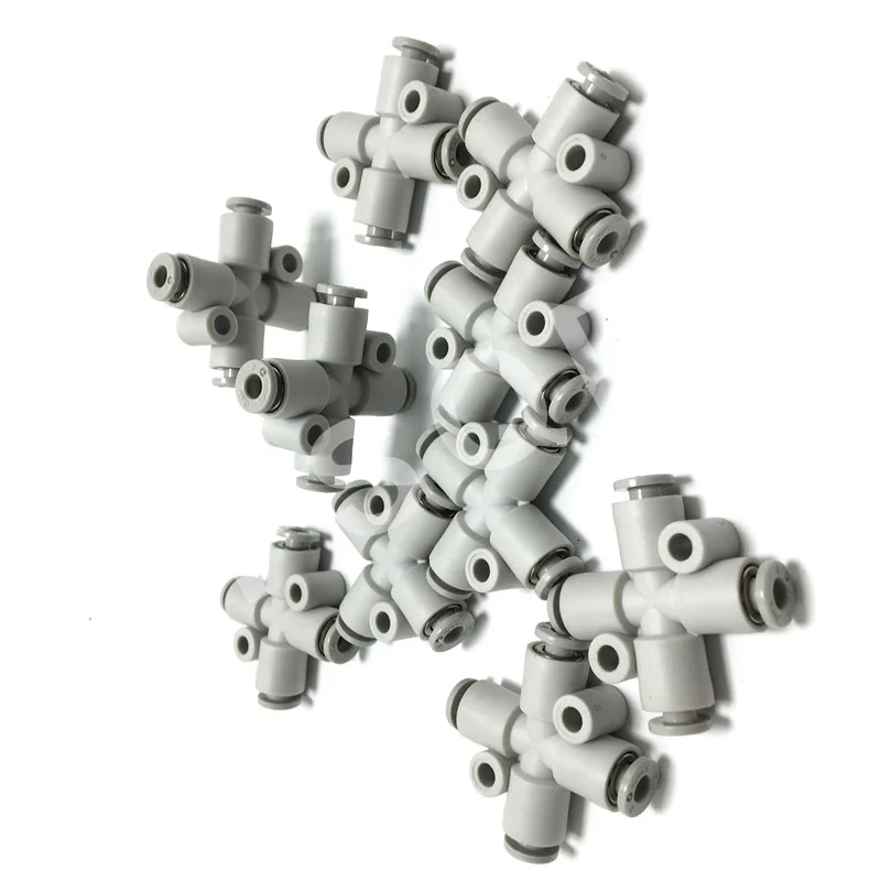 KQ2TW04-00 KQ2TW06-00 KQ2TW04-06 Cross tee connector Pneumatic connector KQ2TW series