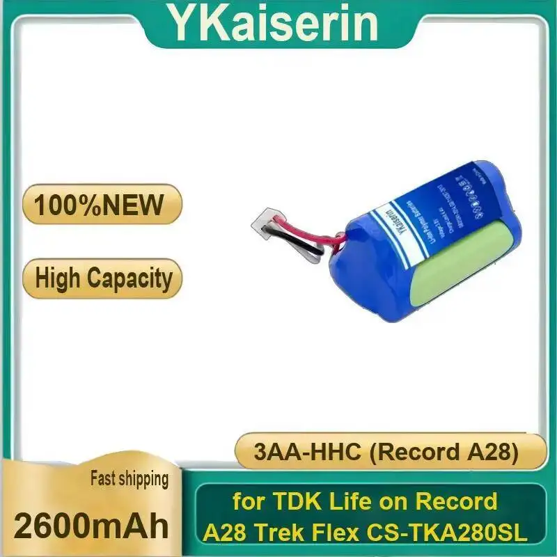 

High Performance For Tdk Life ON Record A28 Trek Flex CS-TKA280SL 3AA-Hhc MP3 MP4 Player Battery 2600Mah Safe And Reliable