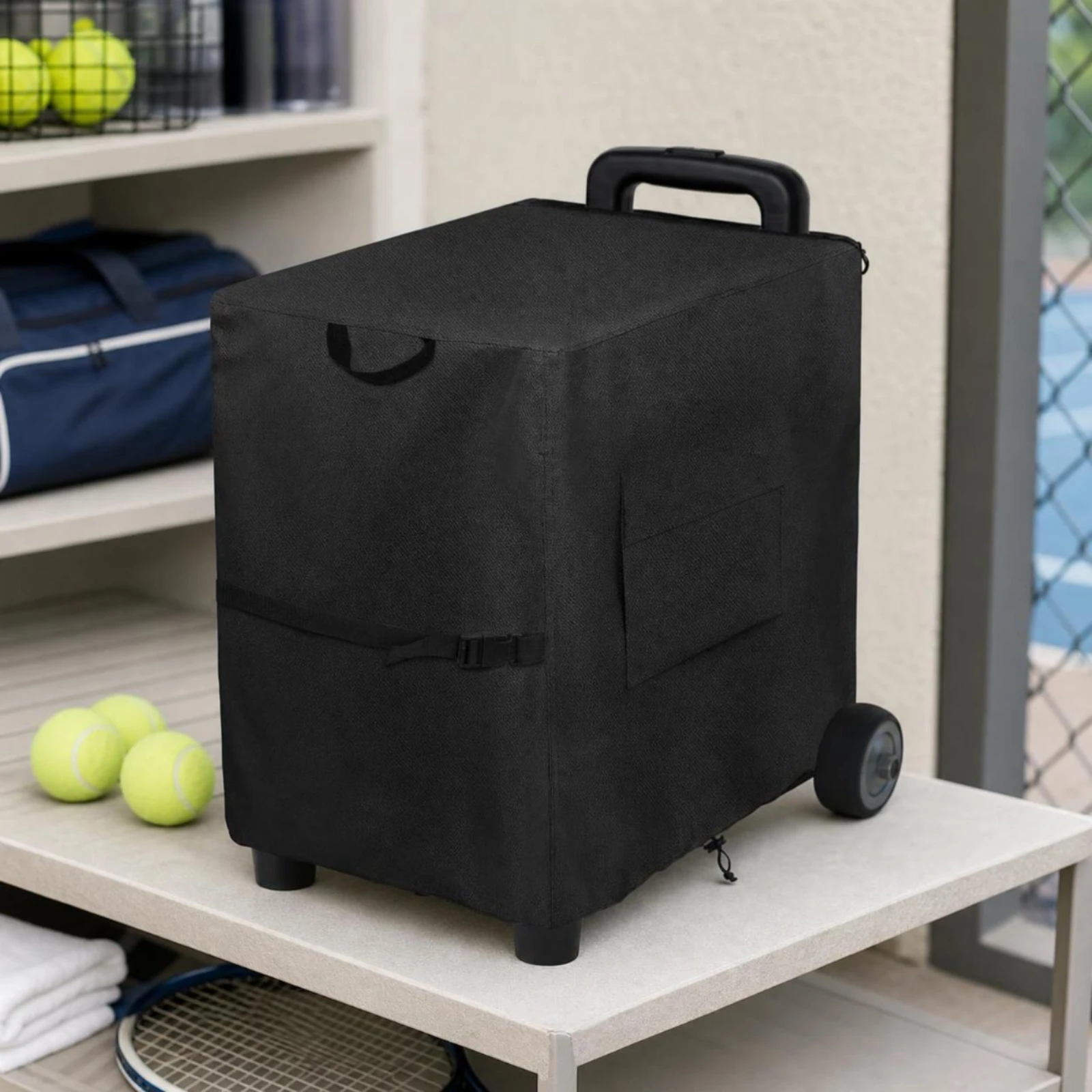Tennis Ball Machine Cover Weatherproof Ball Machine Cover Waterproof All-Season for Coaches, Outdoor Storage, Travel