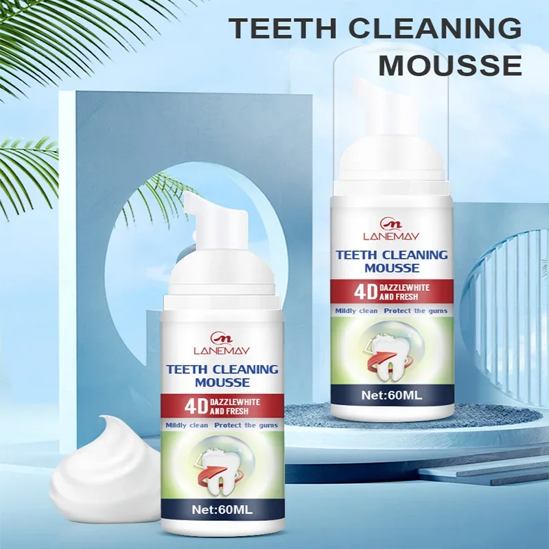 Meilleure vente de dentifrice en mousse, mousse de blanchiment des dents, livres profonds, mousse, élimine le SAF, haleine fraîche, outils de soins dentaires