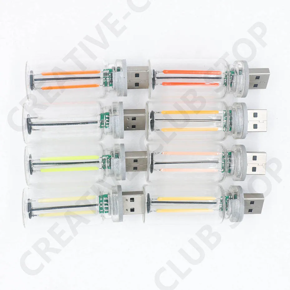 USB Touch Control LED Nachtlicht Atmosphäre Licht Edison Glühbirne Glühlampe LED Filament Glühbirne Schlafzimmer Dekoration DIY – Detail 3