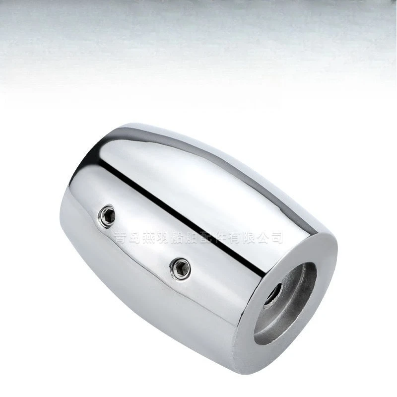 Marine round flagpole base 316 stainless steel 90 ° vertical flag base, yacht speedboat accessories, metal flagpole frame