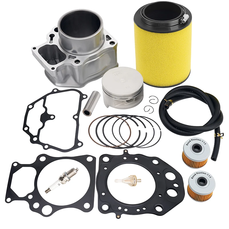 Motorcycle Accessories Cylinder Block+Air Filter+ Piston Rings+Head Gasket Kit For Honda TRX420 Rancher TRX 420 17254-HP5-600