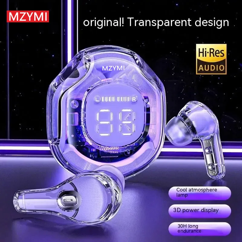 

MZYMI T8 TWS Wireless Earphone HiFi Sound Sport Gaming Headsets Bluetooth 5.3 Headphones Waterproof Earbuds With Mic For Phone