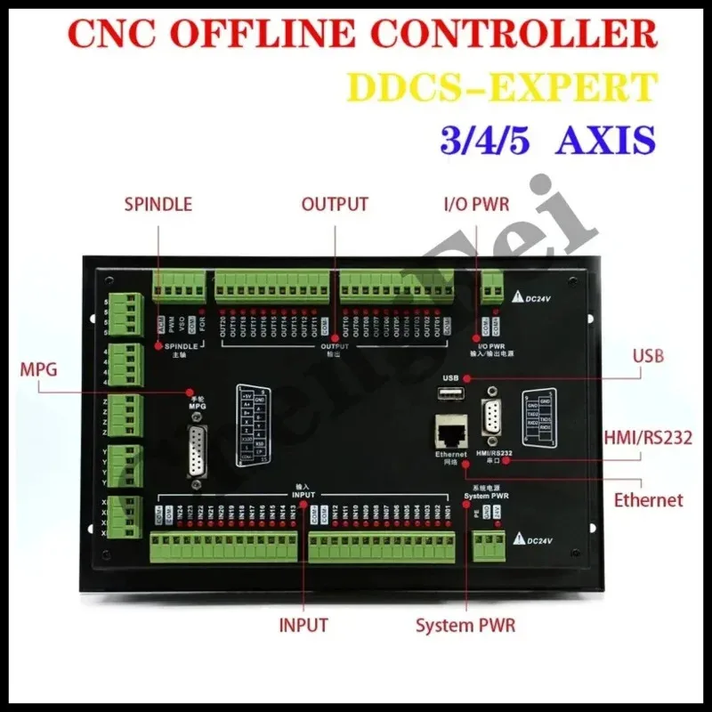 Zaxis 3D Probe Of V2 DDCS EXPERT M350 3axis4axis5axis CNC Offline Controller Supports Closed-Loop Stepper ATC Replacing DDCSV3.1