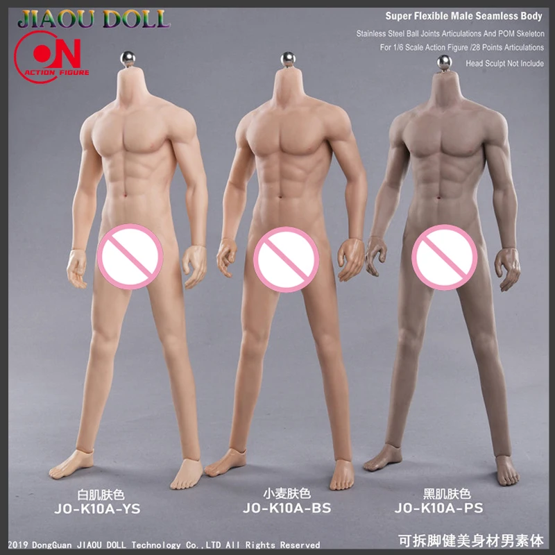 

JIAOU Doll JOK-10A 1/6 Scale Super-Flexible Seamless Strong Male Body with Stainless Steel Skeleton 12" Action Figure