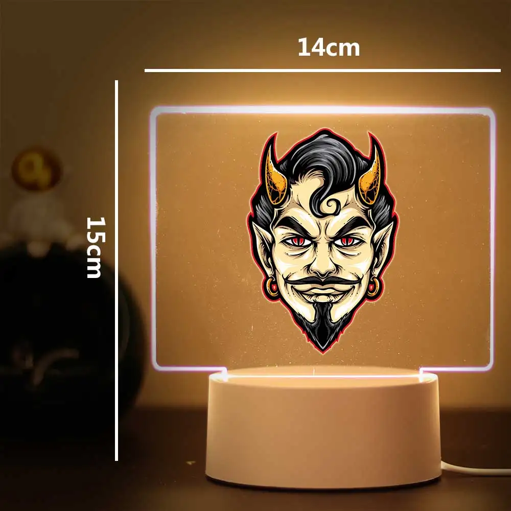 1 pc hot Demon motif Kids Night Light For Bedroom Decor Light  Gifts