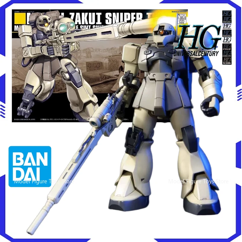 

Bandai Original Model Assembly Kit 1/144 HG-MS-05L Zaku I Sniper Type Anime action character assembly model toy robot boy gift