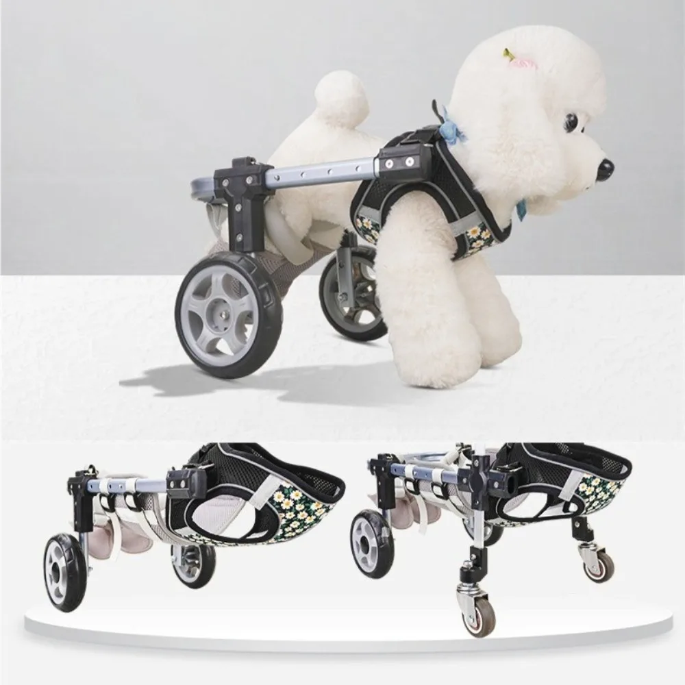 

Two-wheel Pet Wheelchair Assist Vehicle Portable Adjustable Four-wheel Cat and Dog Hind Wheelchair Wear-resistant Pet Products