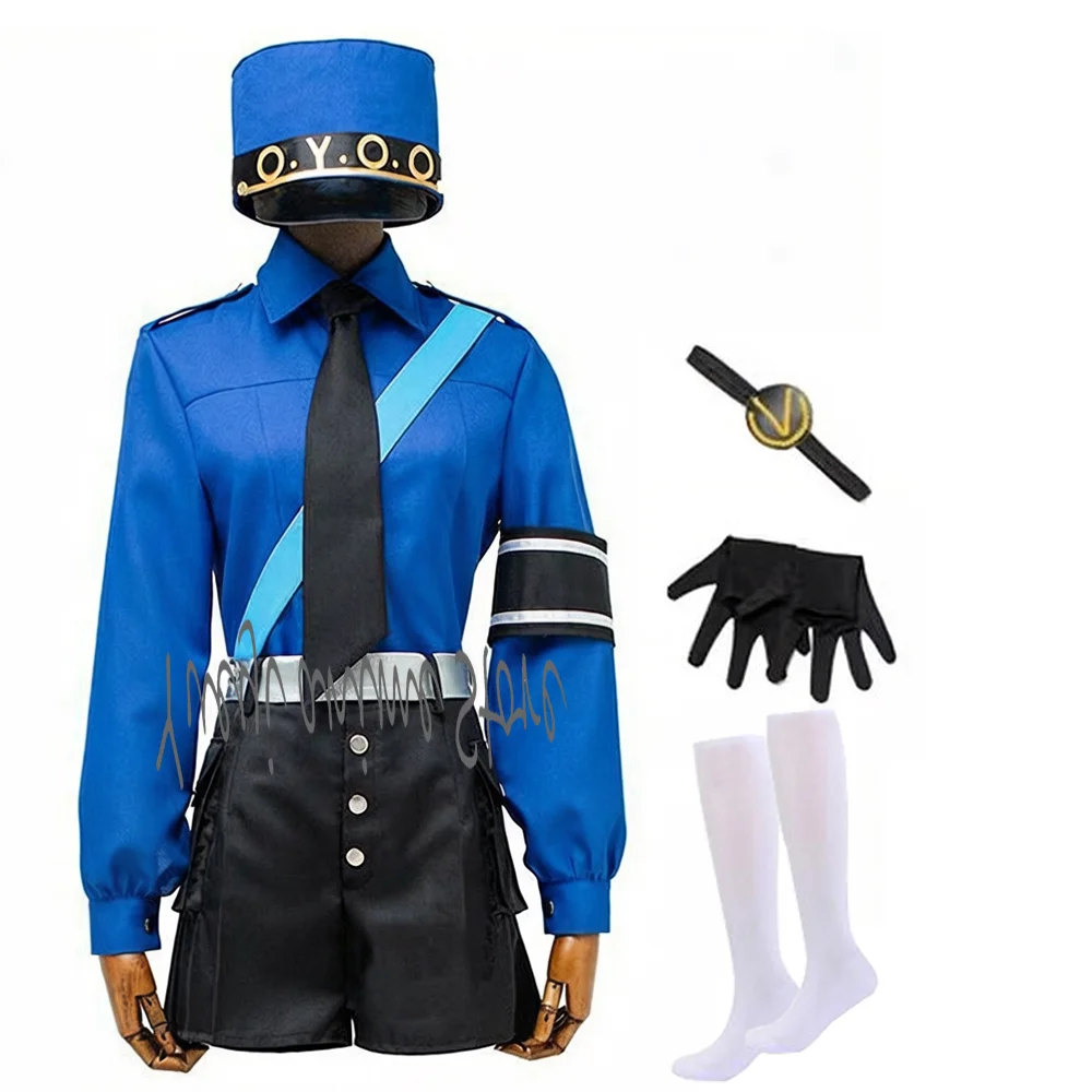 

Customized -Caroline & Justine Twin Prison Wardens Cosplay Costume Full Set Outfit for Women Men Halloween