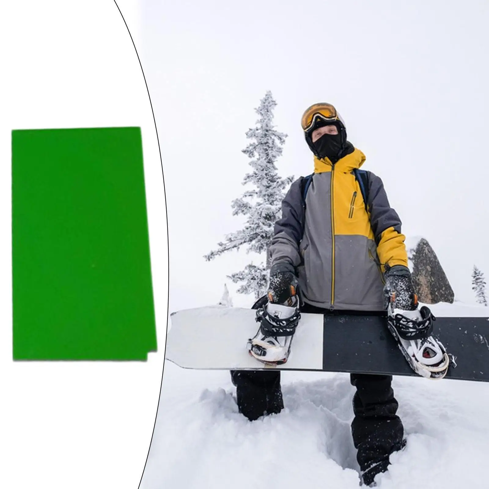 Ski Wax Remover Maintenance Tool Acrylic Quick Waxing Tool Equipment Wax Removal Board Removal Tool for Snow Ski Snowboarding