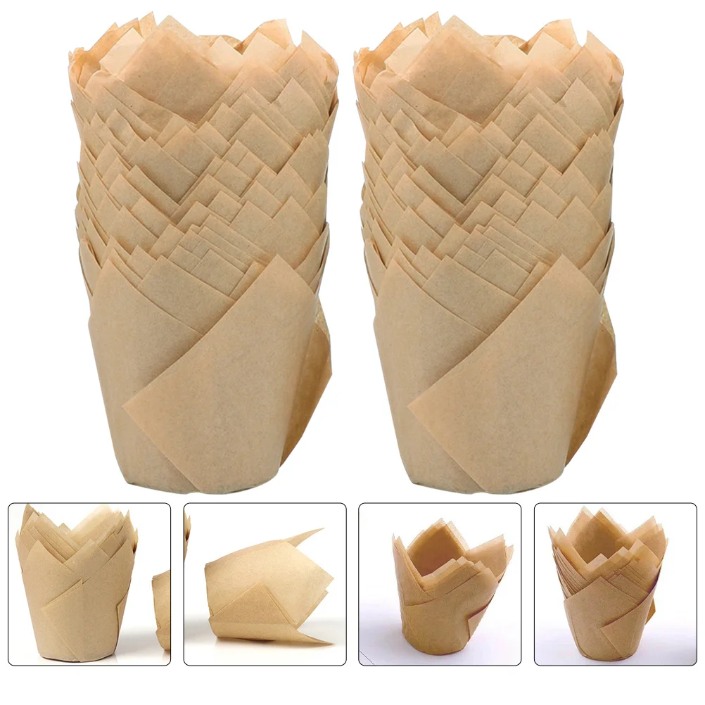 200 قطعة من بطانات ورق الكيك مقاومة للحرارة والزيت وحوامل كب كيك للاستعمال مرة واحدة وبطانات كب كيك للخبز لحفلات الزفاف وأعياد الميلاد #1