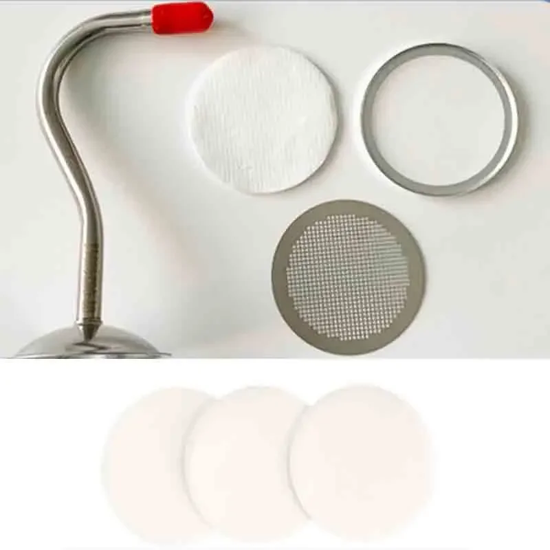 Microfiber Glass Fiber Filter Membrane Fiber Microporous Quartz Fiber Filter Membrane Storage Case 47mm 90mm