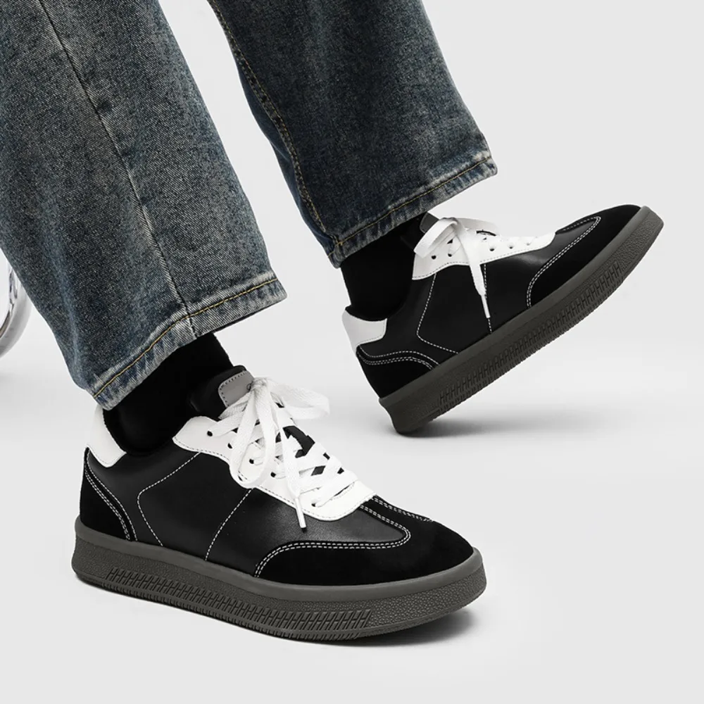 

2025 Pu Leather Sneakers Women Comfortable Flat Shoes Female Non Slip Lightweight Training Shoes Fashion Casual Women Shoes