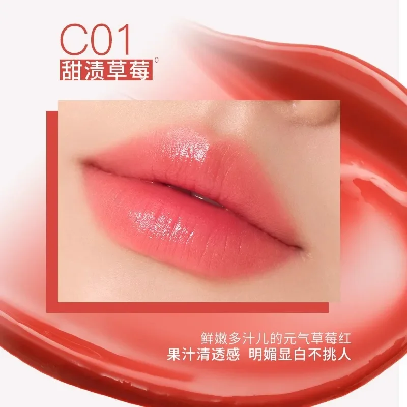 UNNY Korean Colored Lip Balm Moisturize Lipstick Nourish Repair Anti-cracking Reduce Lip Wrinkles Lip Balm Rare Beauty Makeup