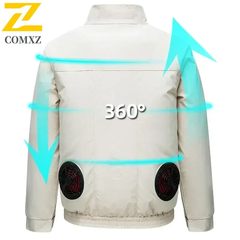 New Jacket Men's Hot Weather Work Fan Coat USB Refrigeration Air Conditioning Clothes Women's Body Cooling Fishing Clothes Vest