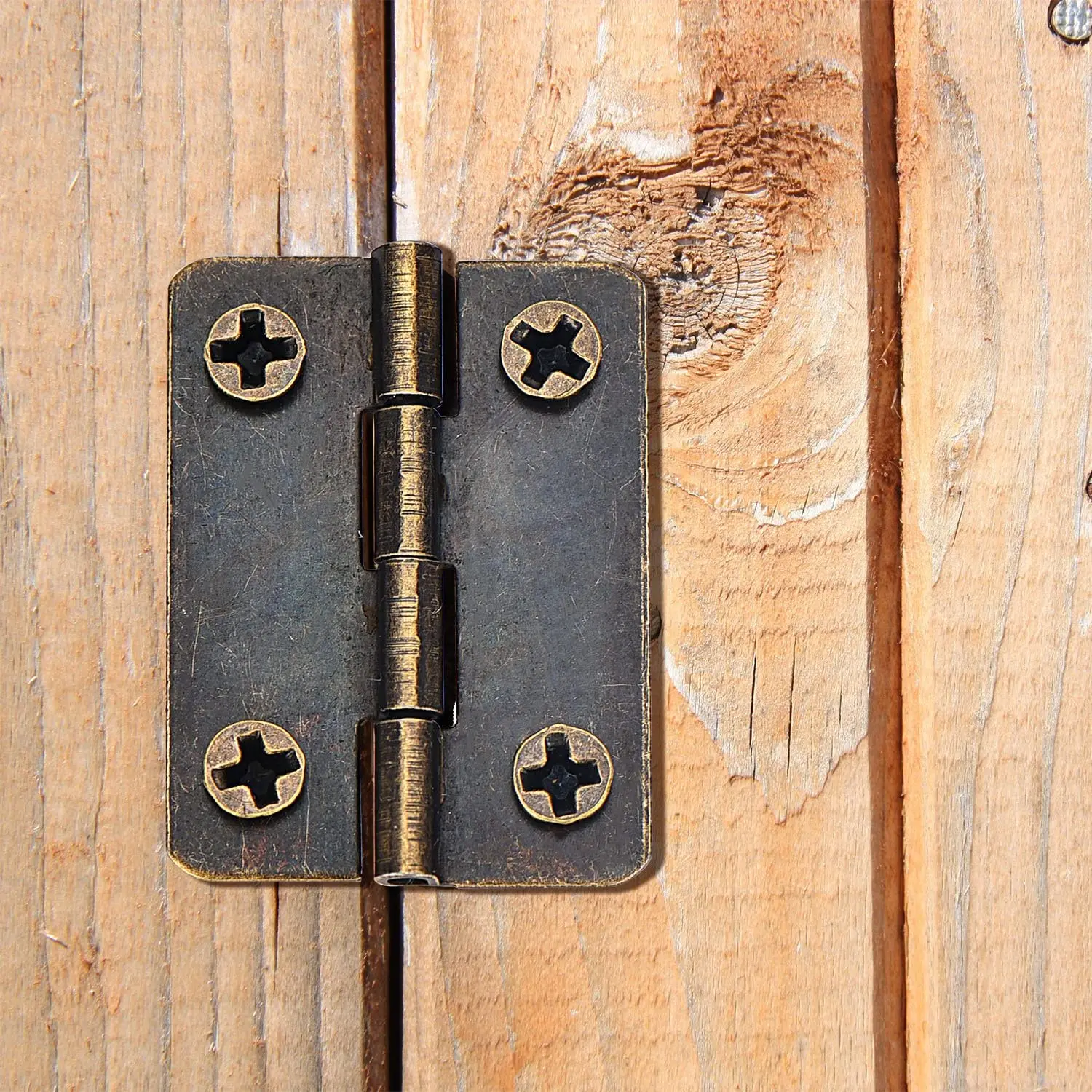 10pcs Metal Hinge for House Miniature Cabinet Furniture Fitting Home Hardware Mini Lengthened Antique Brass Bronze Jewelry