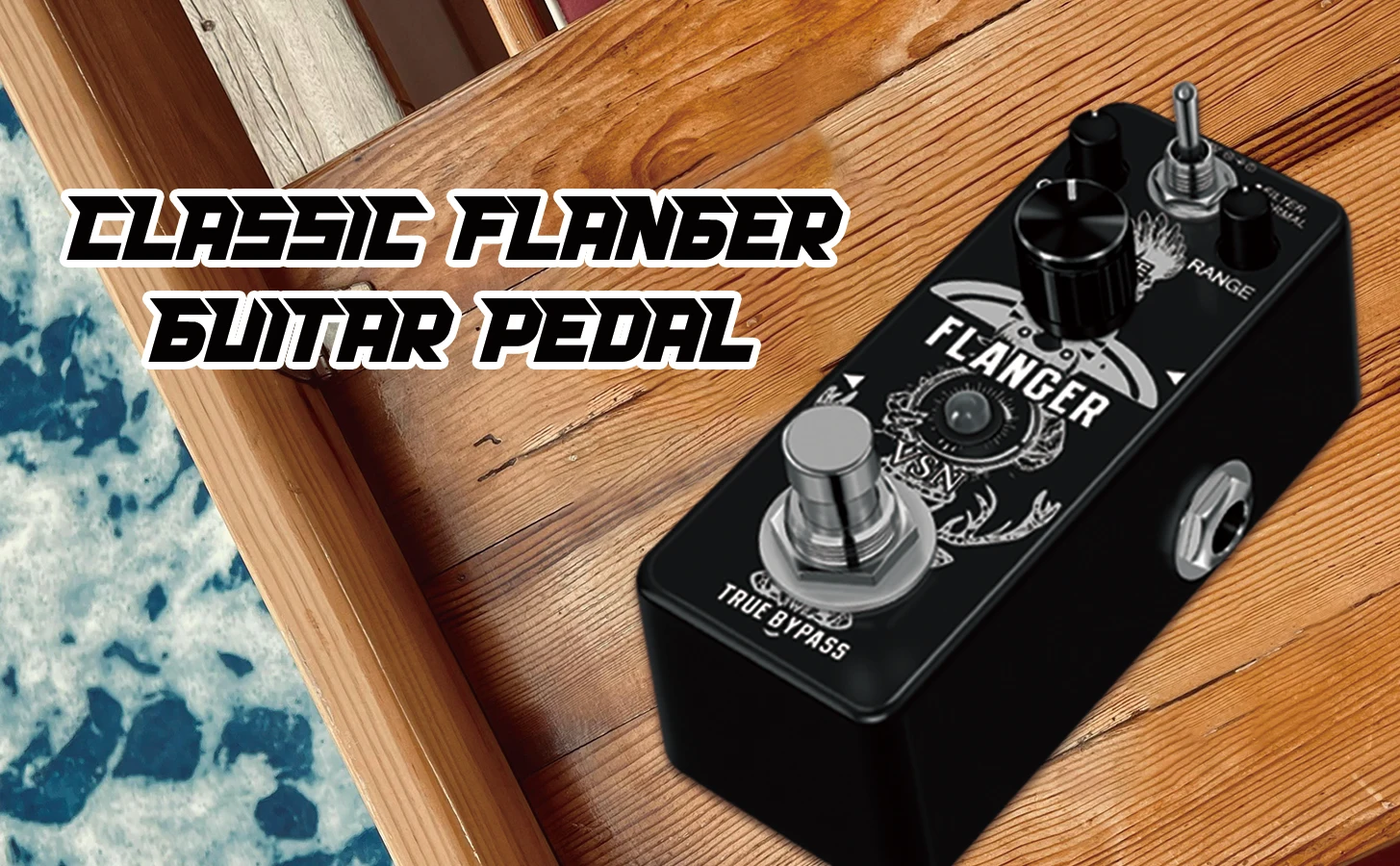 

Классическая гитарная педаль Flanger, винтажная аналоговая педаль эффектов Flanger, гитарная педаль Flanger, педаль эффектов для электрогитары