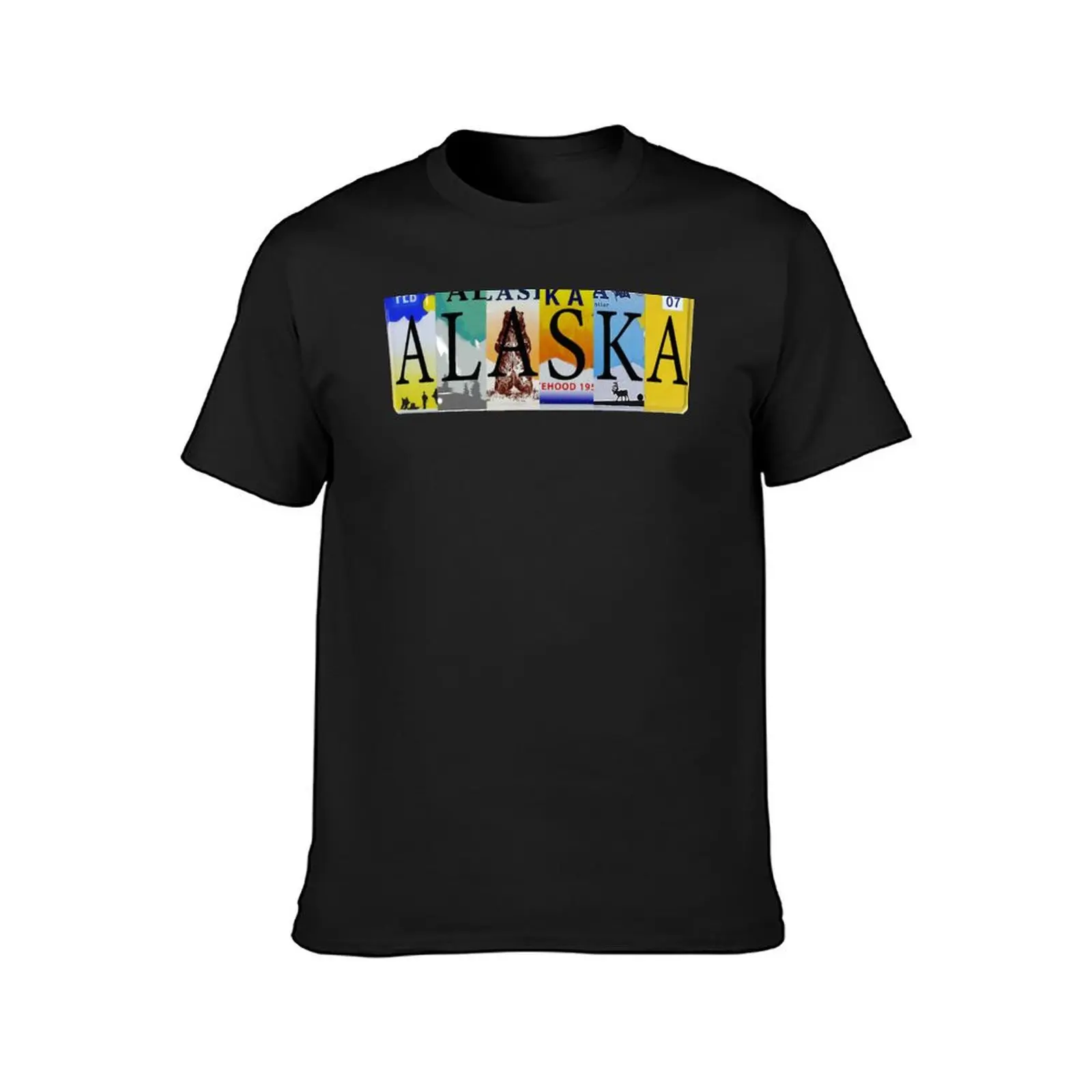 Alaska License Plates T-Shirt shirts graphic tees quick-drying fitted t shirts for men