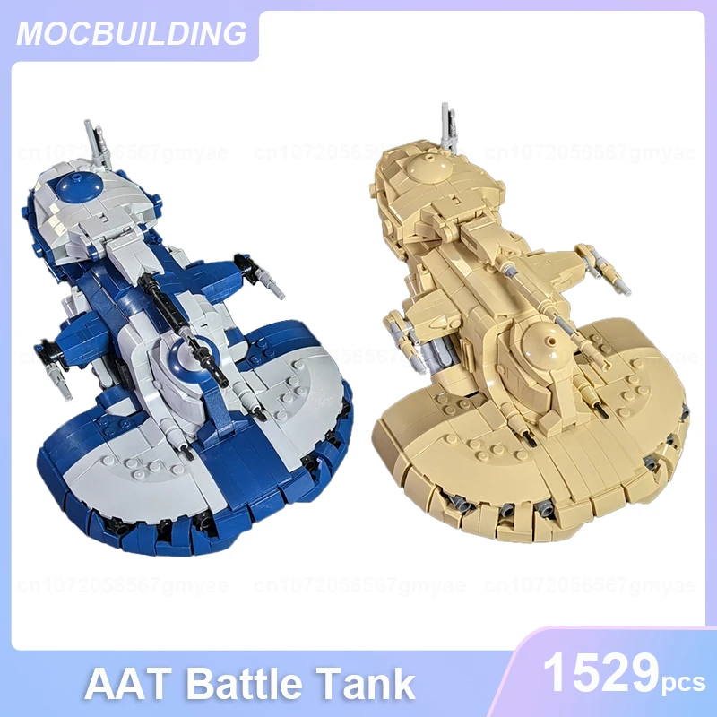 AAT Battle Tank Mini Scale Model MOC Building Blocks DIY Assemble Bricks Creative Educational Display Collection Xmas Toys Gifts