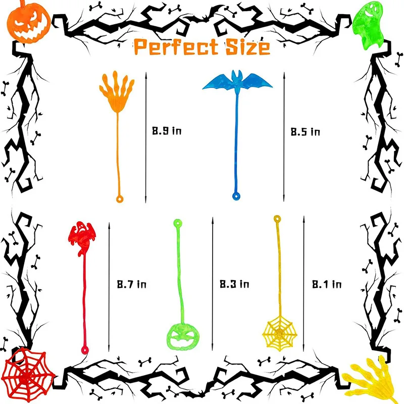 Stretching Sticky Spider Sticky s Party Favor for Kids TRP Material, Prizes for Classroom Halloween Party Decoration
