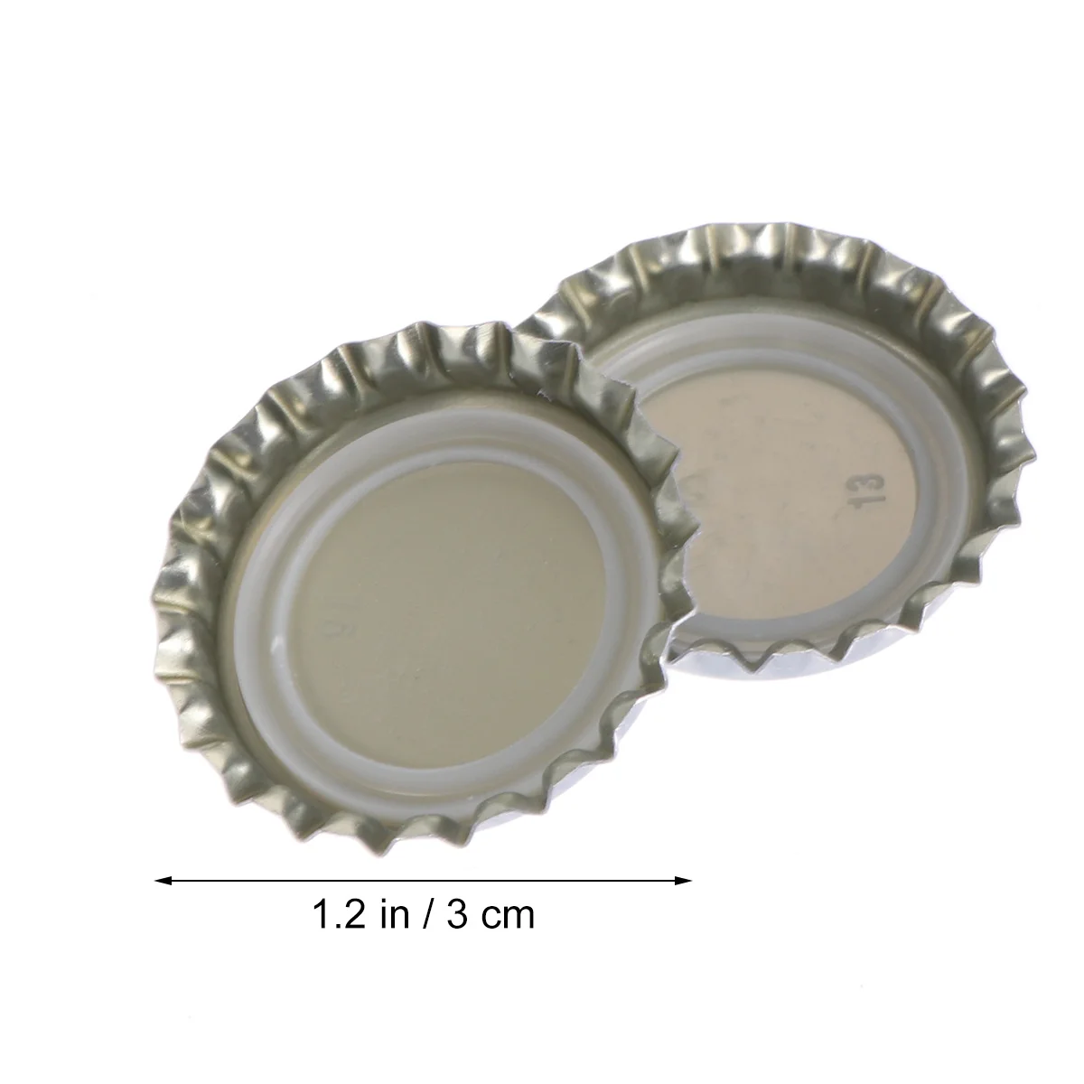 

100Pcs Beverage Cap Tinplate Seal for Beer Soda Cans Leakproof Cover Compact Reusable Can Closure Sealing Solution