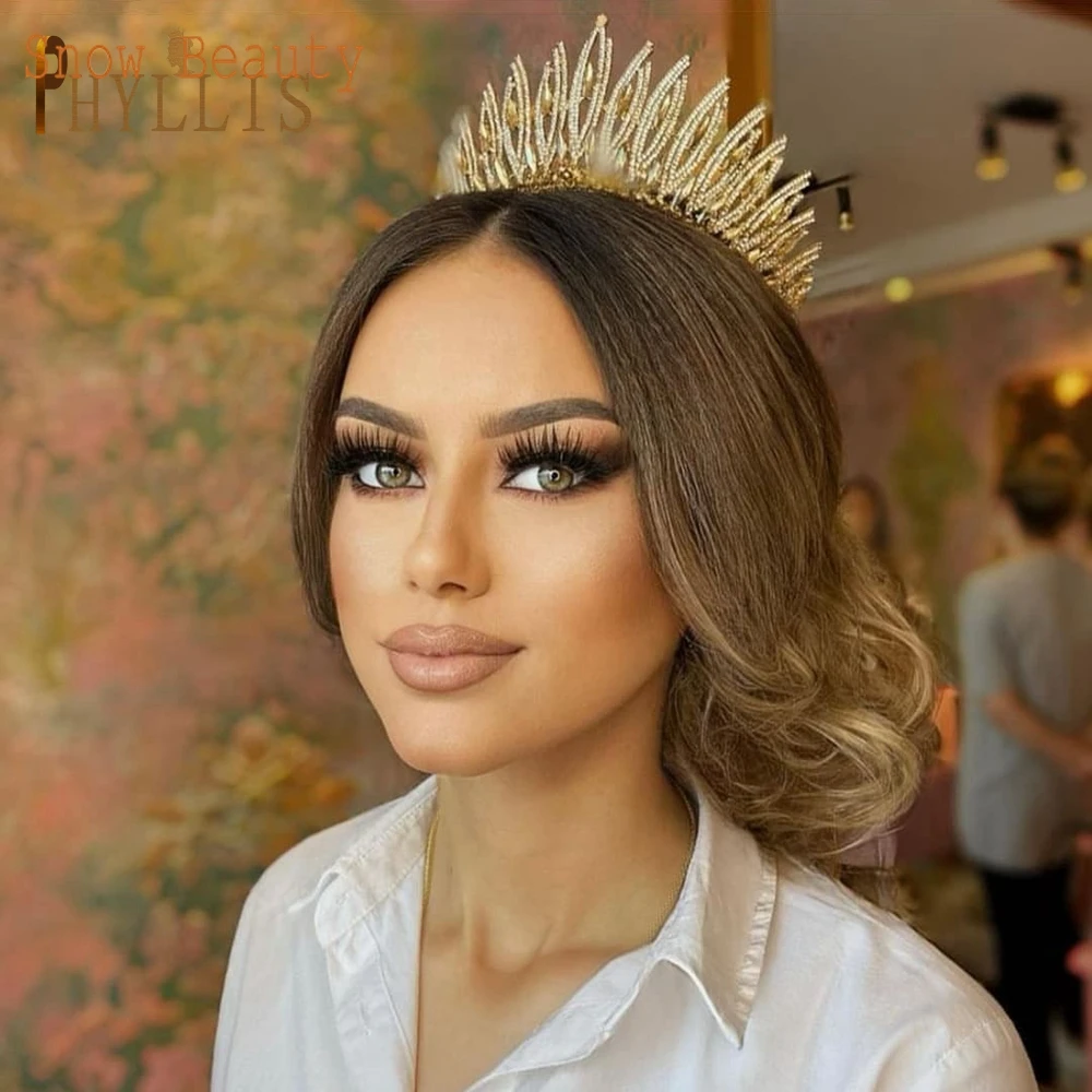 Cristal Tiaras Do Casamento para As Mulheres, Luxo Coroa De Noiva, Acessórios Do Cabelo Do Casamento, Headpieces, Pageant Cabeça Jóias, Rainha Coroa, A281