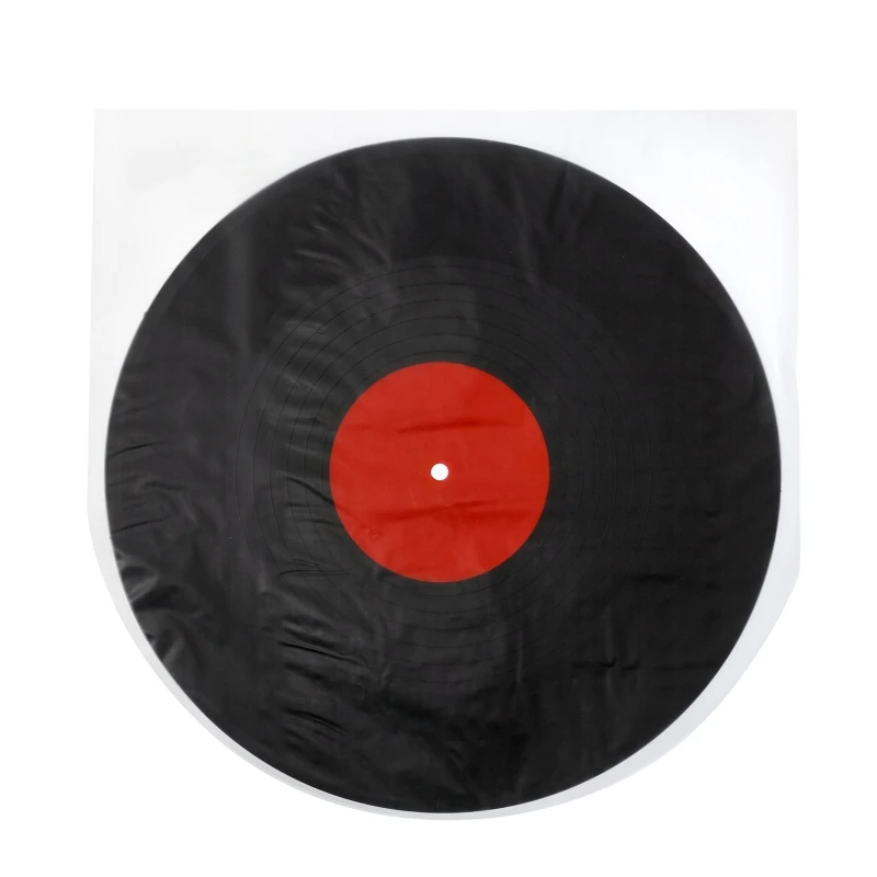 50PCS 12inch LP Record Outer Sleeves HDPE Vinyl Record Plastic Bags Anti-static Outer Inner Clear Cover for Audio(30.8*30.8cm)