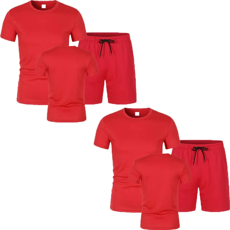 

2025High-quality men s two-piece set summer quick-drying fashion shorts T-shirt unisex eco-friendly material camisetas