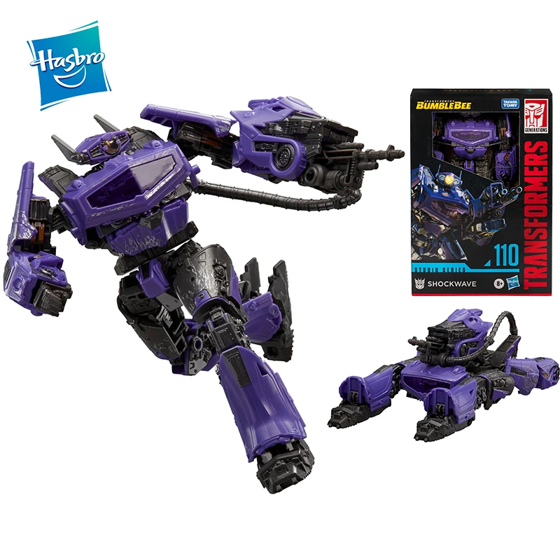 

Original 18cm Action Figure In Stock Hasbro Transformers Bumblebee Voyager Shockwave Studio Series SS110 Model Toy Birthday Gift