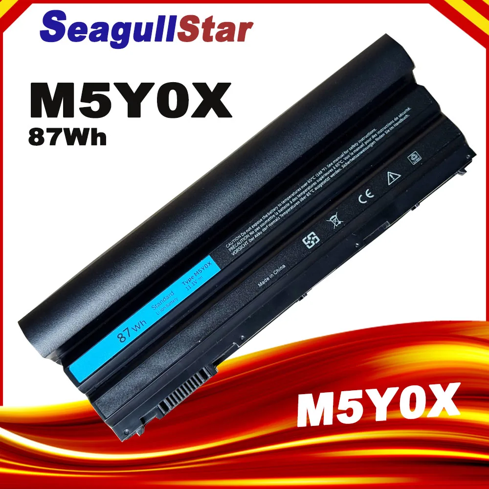 87WH 9-Cell Battery M5Y0X HCJWT NHXVW N3X1D M5YOX 71R31 FOR Dell Latitude Laptop E5420 E5520 E5430 E5530 E6420 E6430 E6520 E6440