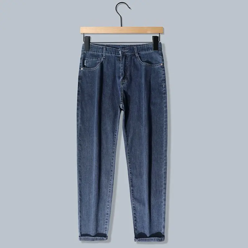 High-end Light Luxury 2026 Spring Summer Embroidered Jeans Menswear Clothing Men's Trend Brand Luxury Cowboy Pants Man