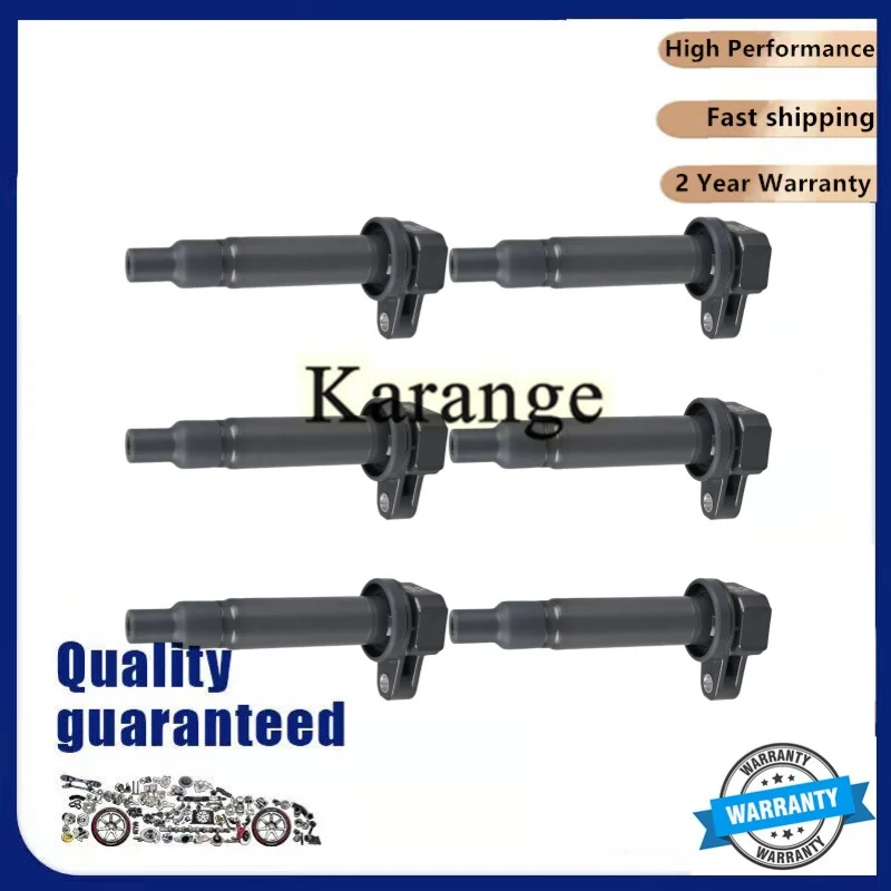 New 6 PCS Ignition Coil OEM 9091902230 90919-02230 for LEXUS GS430 IS Sport Cross 200 LS430 LX470 Car Accessories