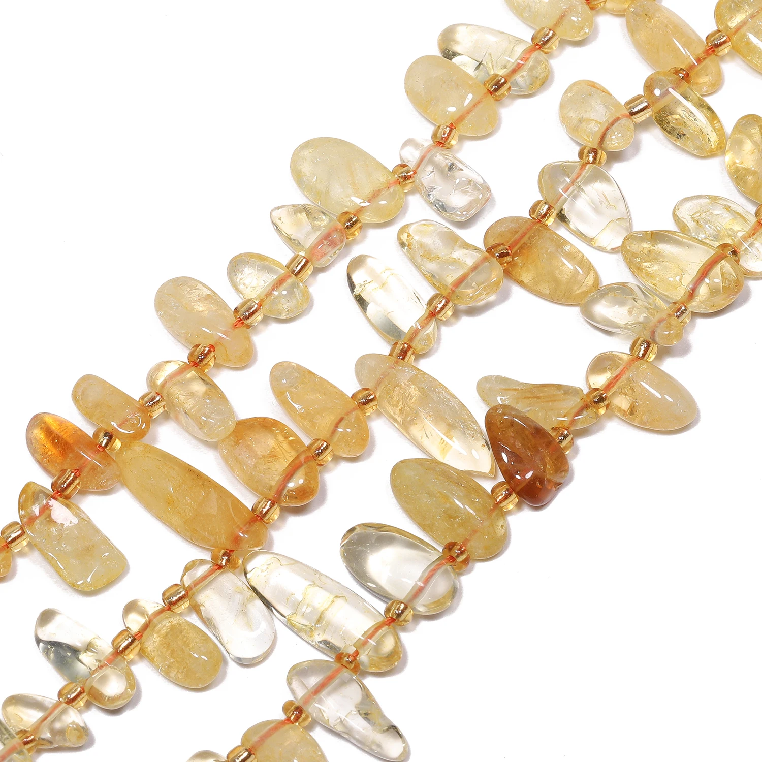 10-14mm AAA Irregular Citrine Beads Natural Stone Gravel Loose Beads For Jewelry Making Supplies DIY Charms Bracelet Accessories