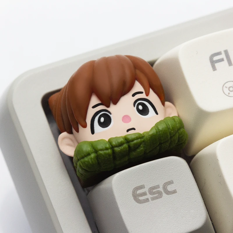 Anime Periférico Keycaps para Teclado Mecânico, Drip Gel Design, Original Delicioso no Calabouço, Resina, Em Camadas, Presente Bonito