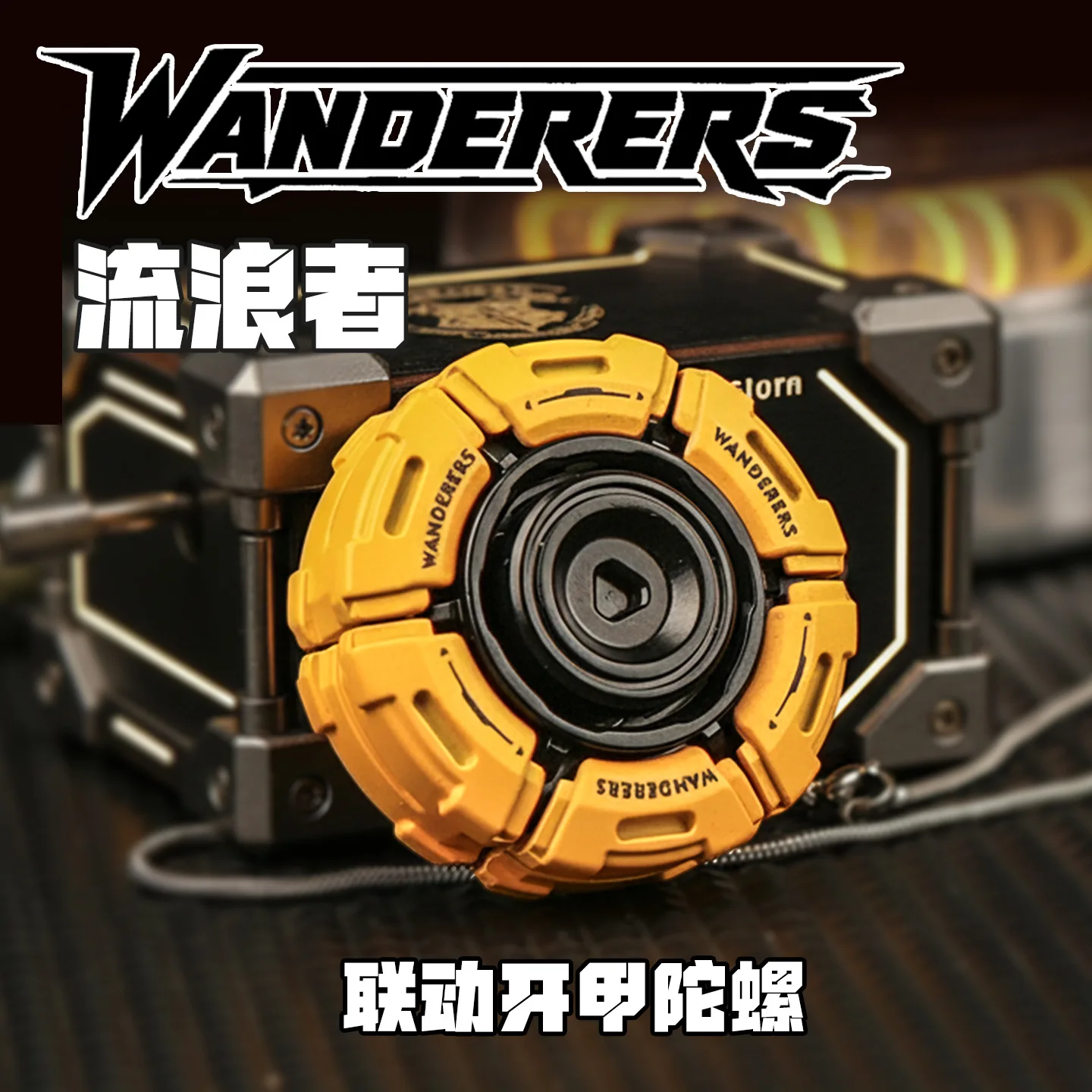 Ultra-Smooth Glowing Fidget Toy Spinner Stress Relief Focus Tool for Anxious Adults Kids with Cool Armor Opening edc toy