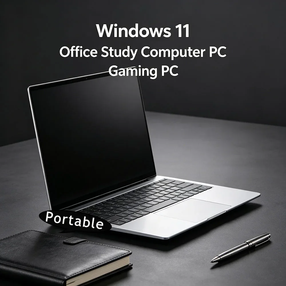 

Portable 15.6 Laptop Intel 6500Y 32GB RAM 2TB SSD 5000mAh Windows 11 Backlit Keyboard Fingerprint Business Gaming PC