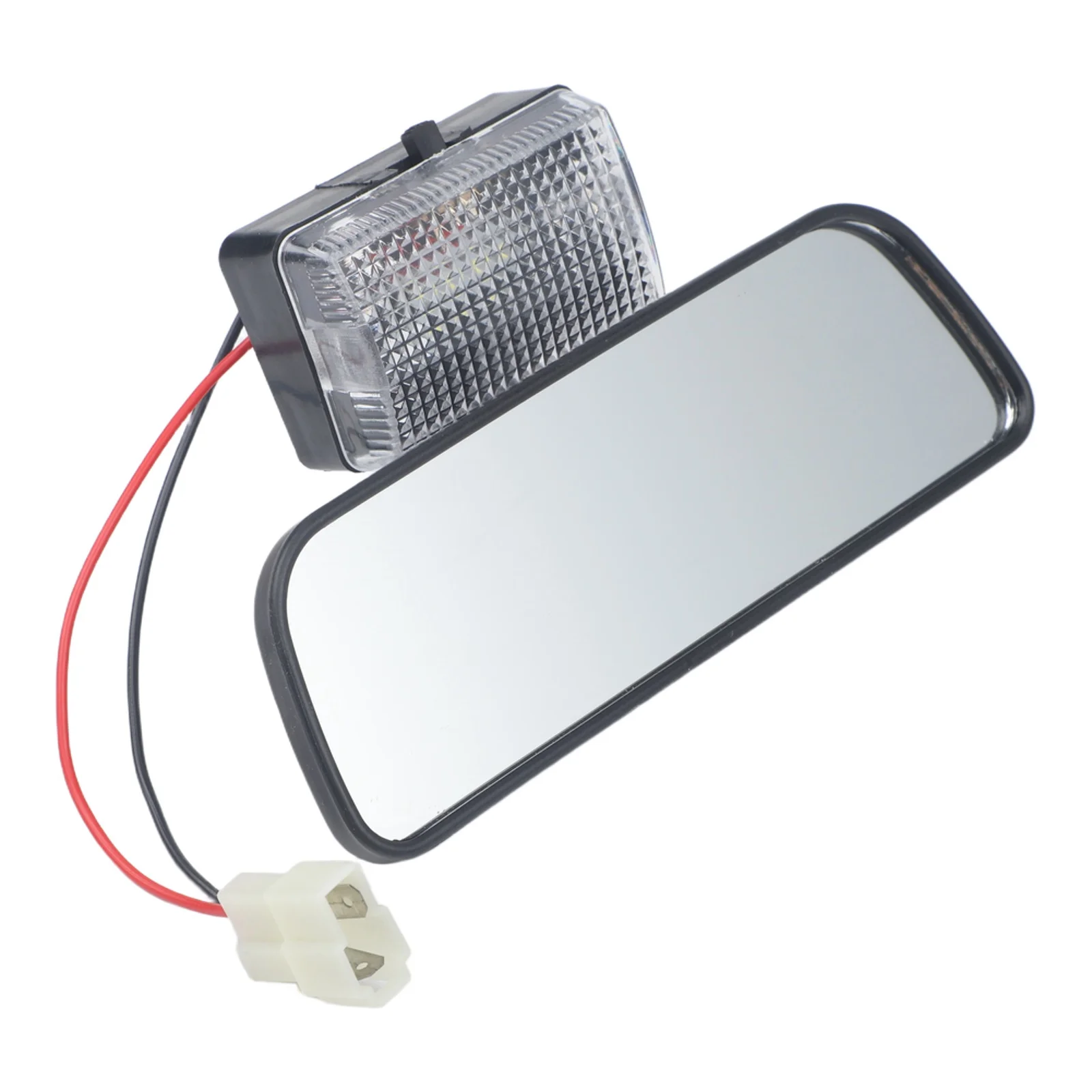 For Four-Wheeled Vehicle LED Rearview Mirror Passenger Vehicle Mirror Night Driving ABS Material Night Visibility