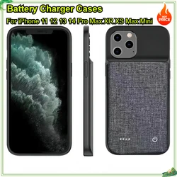 20000mAh Battery Charger Case for IPhone 11 12 13 14 Pro Max XR XS Max Mini Charging Cover Back Clip Battery Portable Power Bank