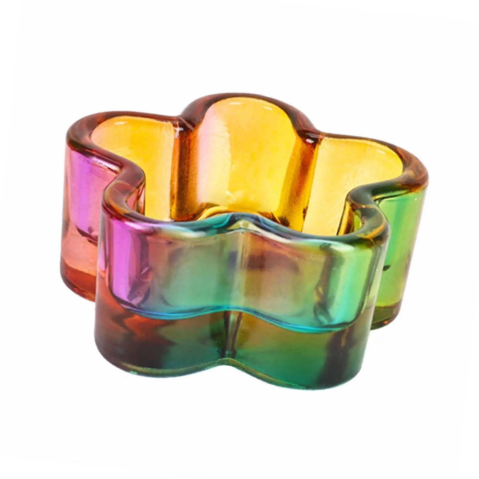 Nail Art Glass Dappen Dish Liquid Mixing Bowl Flower Nail Gel Cup Organizer for Home Salon Equipment