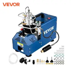 VEVOR High Pressure Air Compressor Pump 1800W 110/220V 4500PSI/300BAR/30MPA Automatic Stop Air Rifle Compressor for Air Pistol