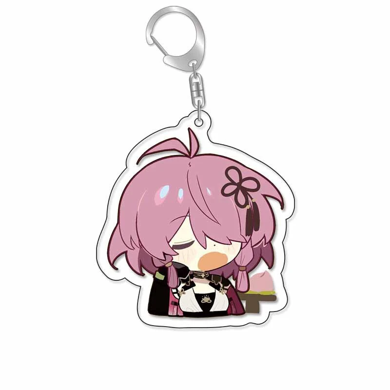 Fans Gift Charm Anime Game Wuthering Waves HD Figures Jiyan Yinlin CALCHARO Acrylic Keychain Bag Pendant Accessories About 6cm