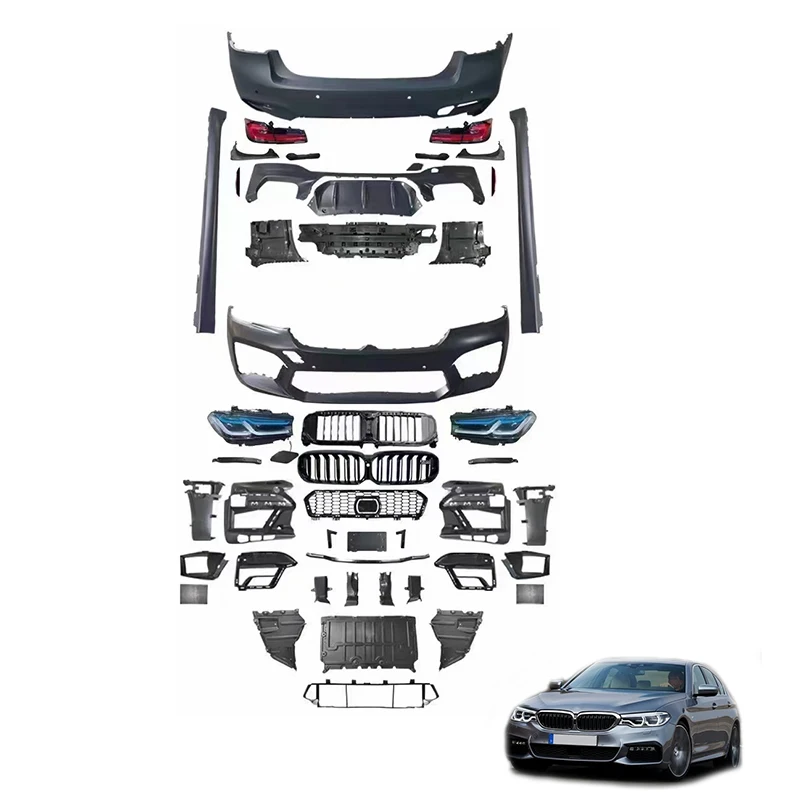 Best Selling Old to New G30 Bodykit Auto Car Front Rear Bumper Lip Full Conversion Body Kit for 5 Series Old G30
