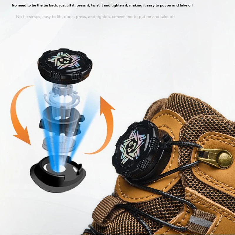 Waterproof Safety Boots Men Indestructible Shoes Steel Toe Work Boots Anti-smash Anti Puncture Protection Shoes Wear-resistant
