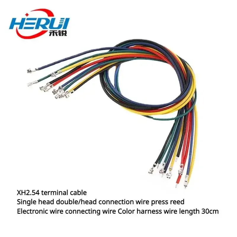 

Wire connector XH2.54 terminal wire single ended double ended connection pressure spring electronic color harness length 30cm