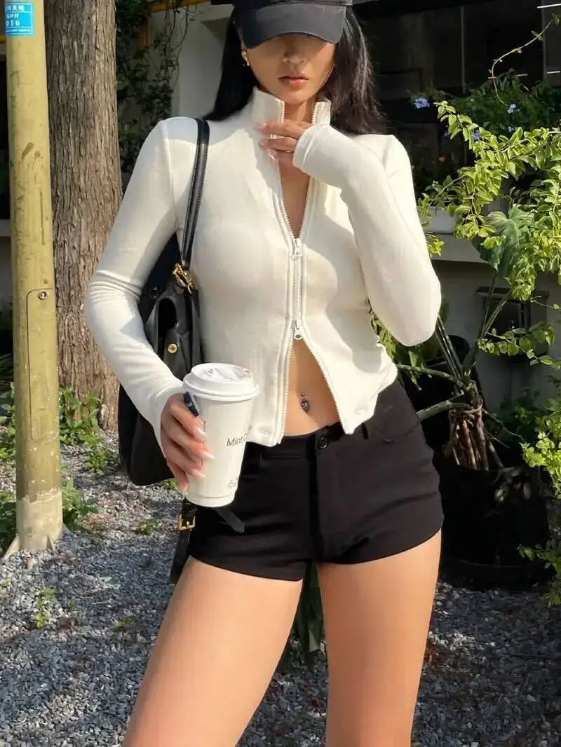 Hot Girl Casual Shorts For Women 2025 Autumn New Style Sexy Low Waist Slimming Lifting Hips Ultra Shorts Sexy Women LHJ7