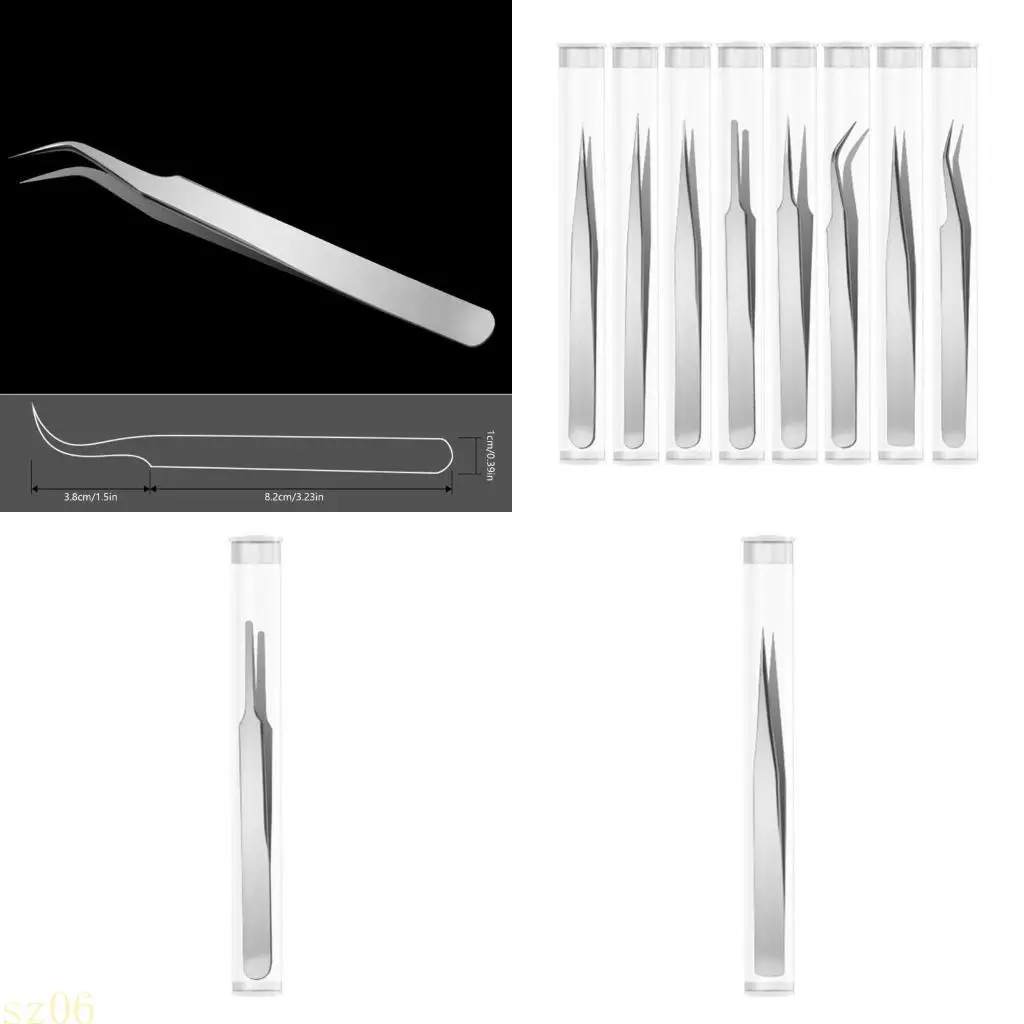 Q2Q4 Tweezer Stainless Steel Multipurpose Tweezers Jahit Mesin Pinset Forceps