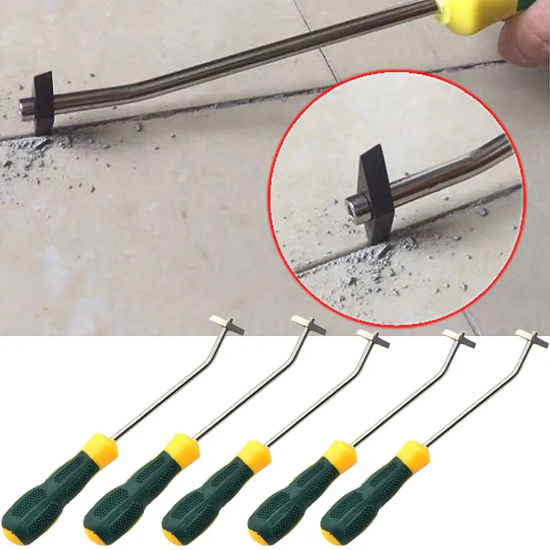 1-10PCS Tile Gap Opening Tool Grout Remover with Rubber Handle for Bathroom Floor Wall Ceramic Porcelain Home Improvement DIY