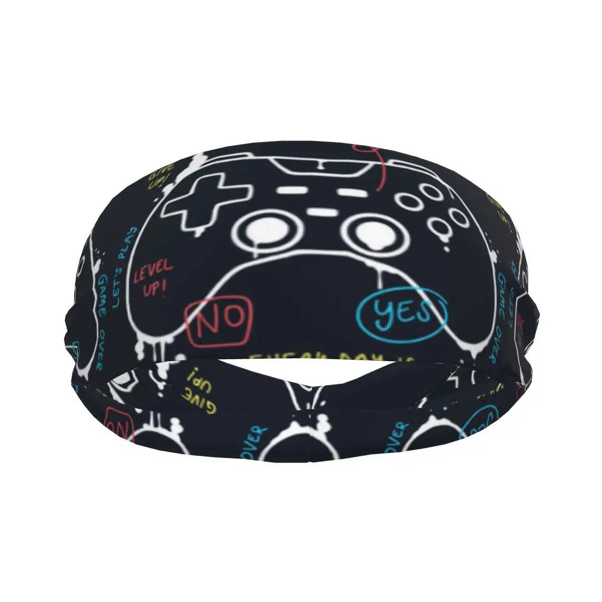 Video Game Weapon Gamer Play Gaming Elastic Hair Band Yoga Headband Makeup Hair Hoop Headwrap